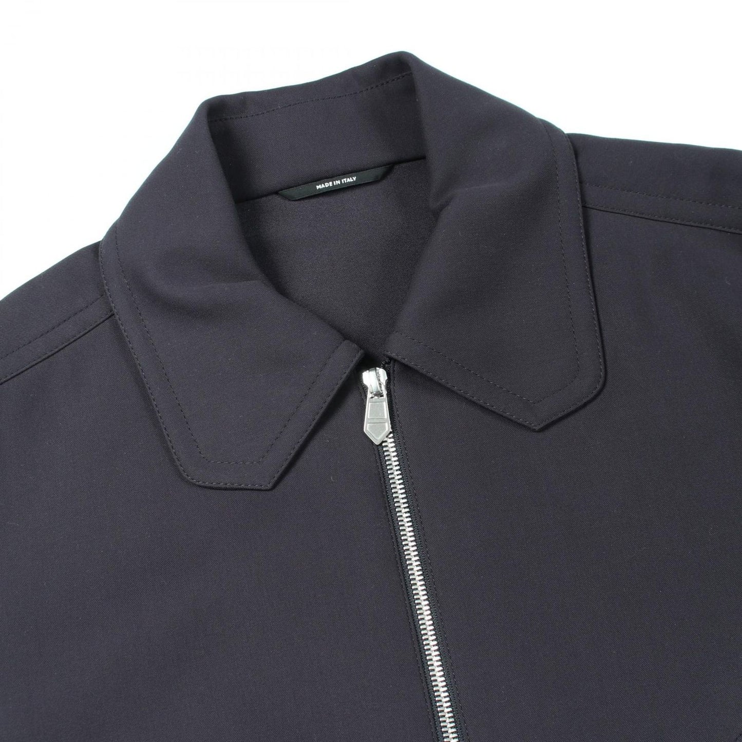 Hermes Series Button Jacket Navy Silk — view 8