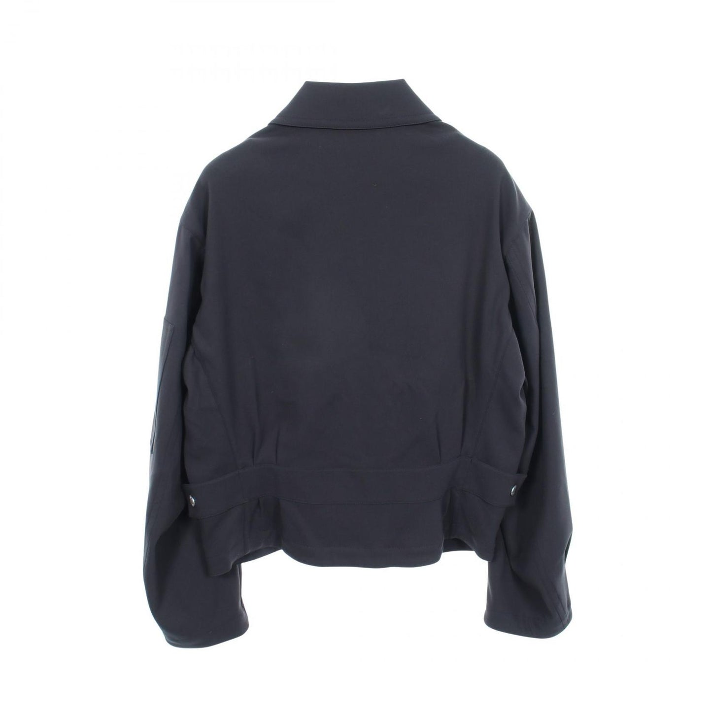 Hermes Series Button Jacket Navy Silk — view 2