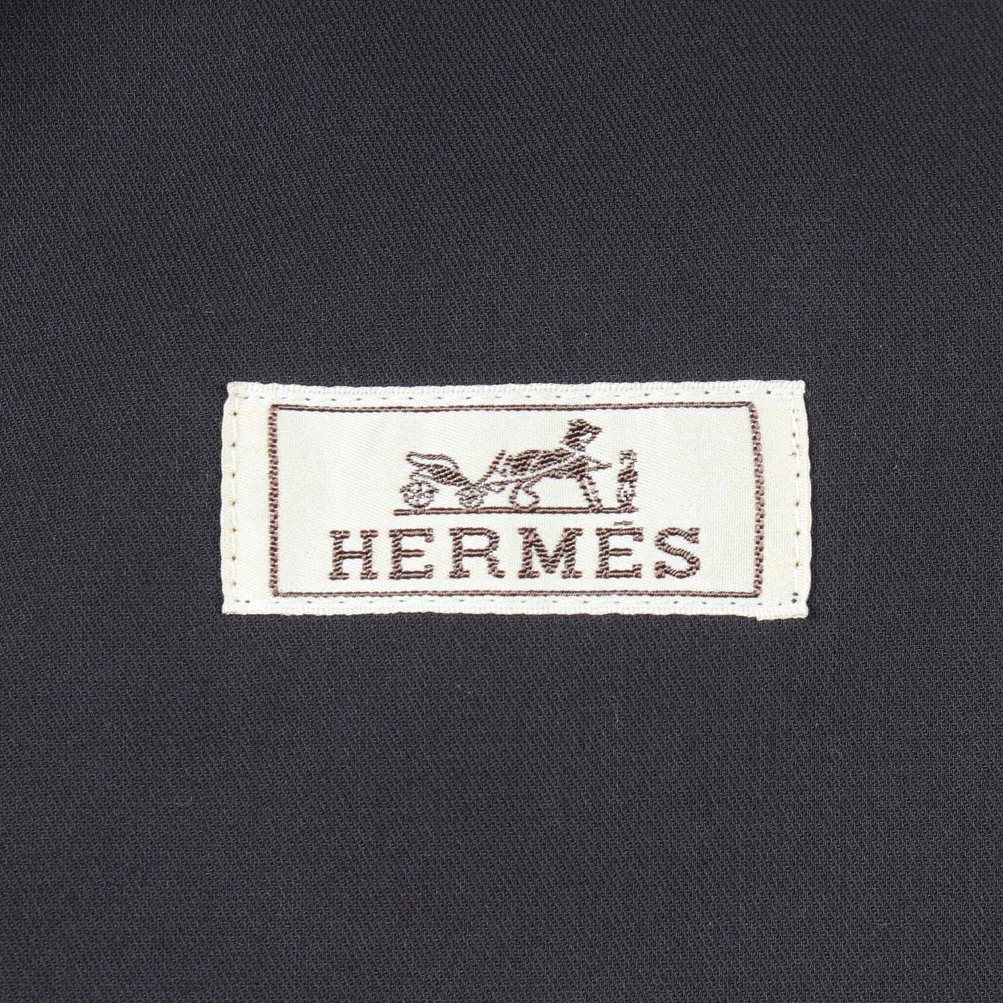 Hermes Series Button Jacket Navy Silk — view 3