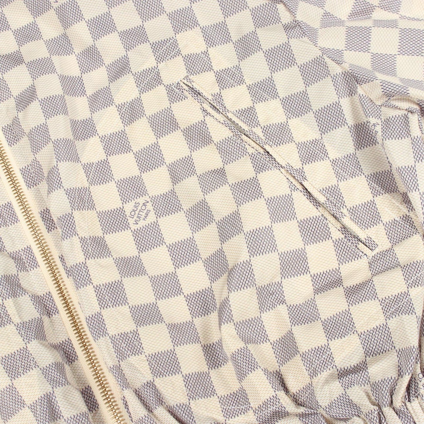 Louis Vuitton Damier Azur Hooded 538 Nylon Jacket — view 7
