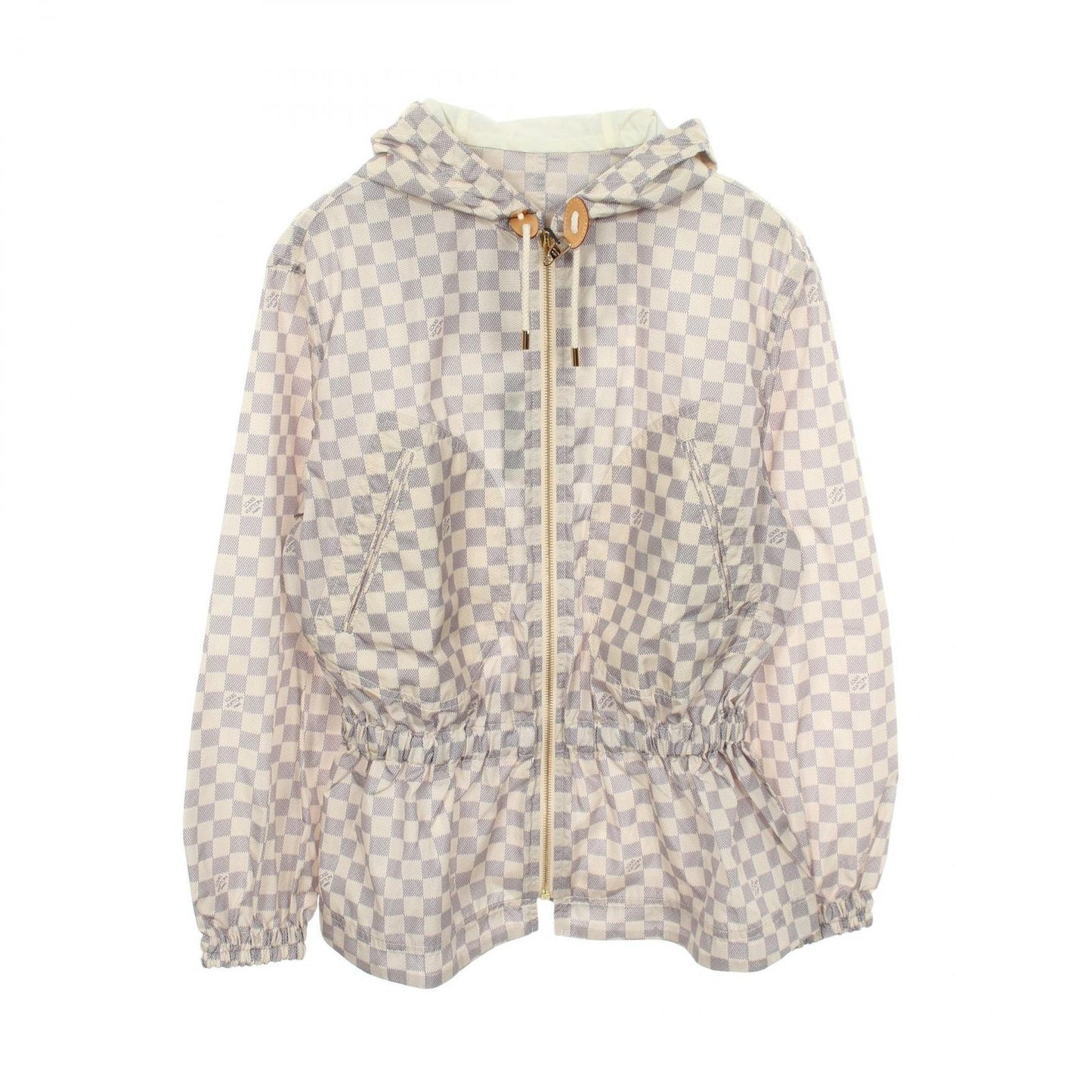 Louis Vuitton Damier Azur Hooded 538 Nylon Jacket