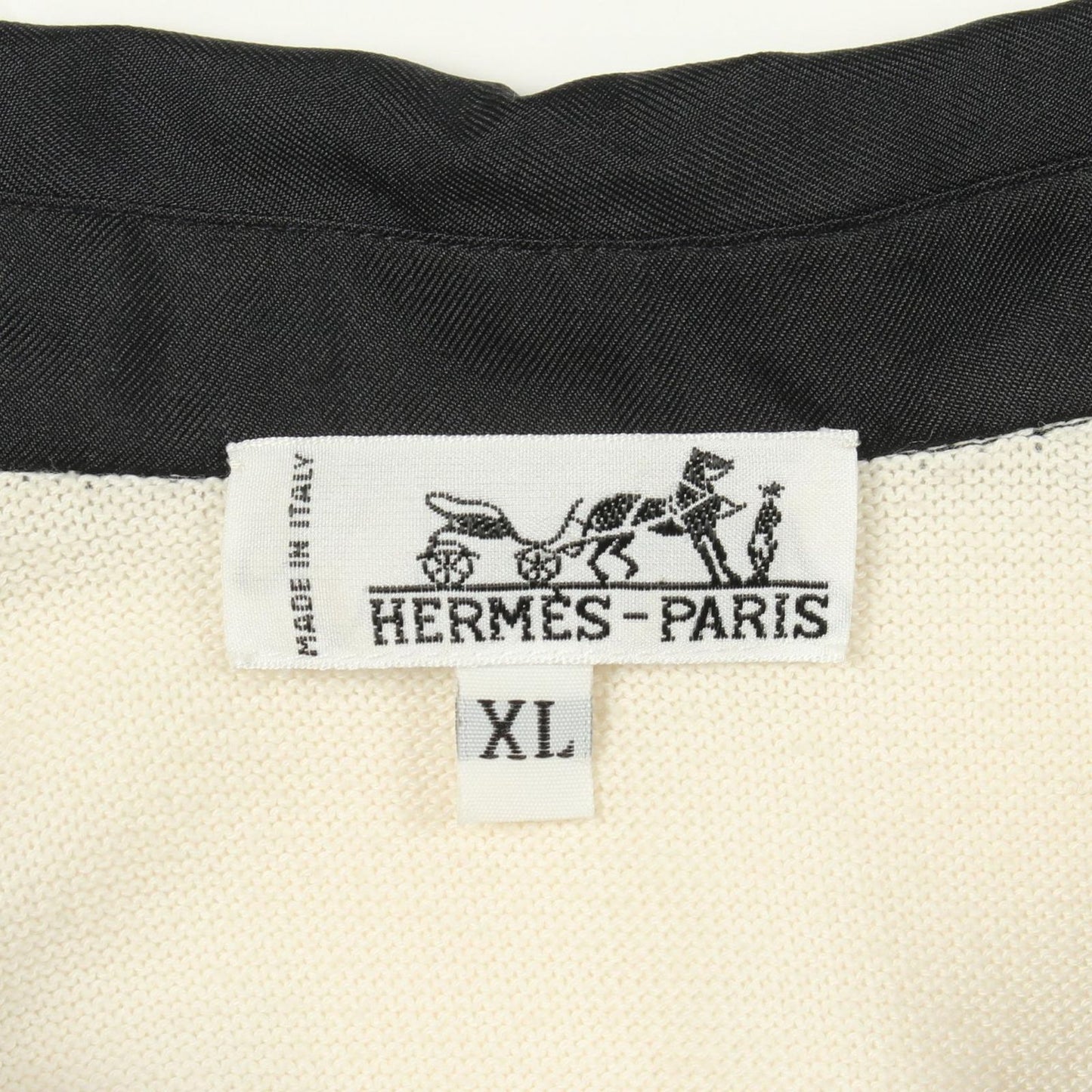 Hermes Polo Shirt Brides de Gala Contrast Silk Cotton Twill Lane — view 3