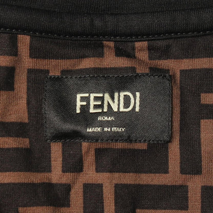 Fendi Short Sleeve T-Shirt Zucca Crew Neck Cotton — view 3