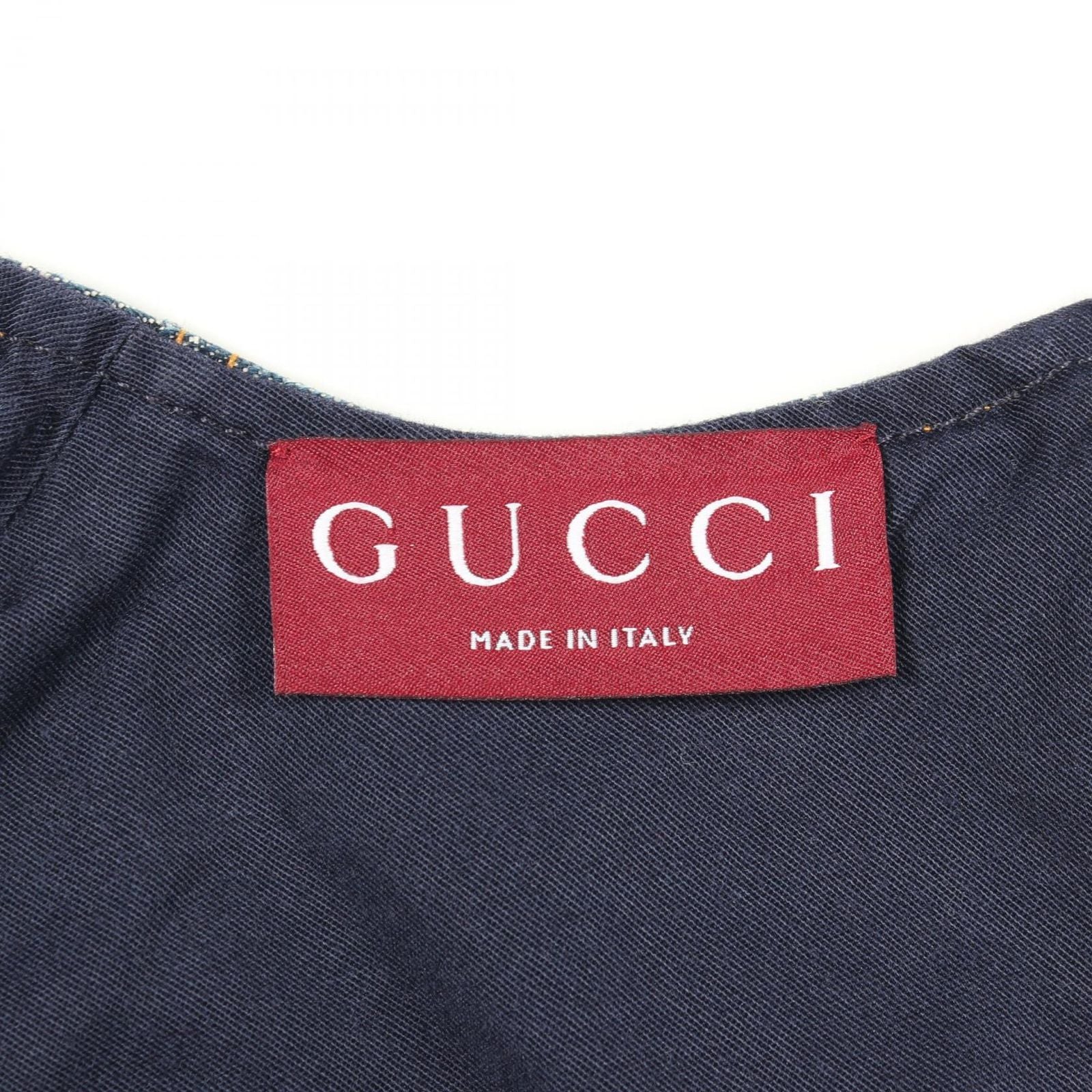 Gucci Dress GG Pattern Denim Cotton — view 3