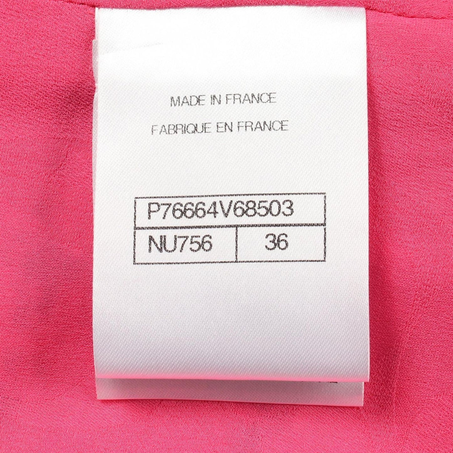 Chanel Dress CC Logo Button Tweed Cami Pink Cotton — view 4