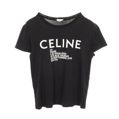 Celine Short Sleeve T-Shirt Logo Print Crew Neck Cotton