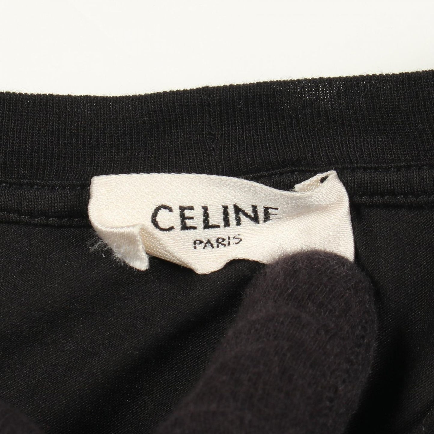 Celine Short Sleeve T-Shirt Logo Print Crew Neck Cotton — view 3