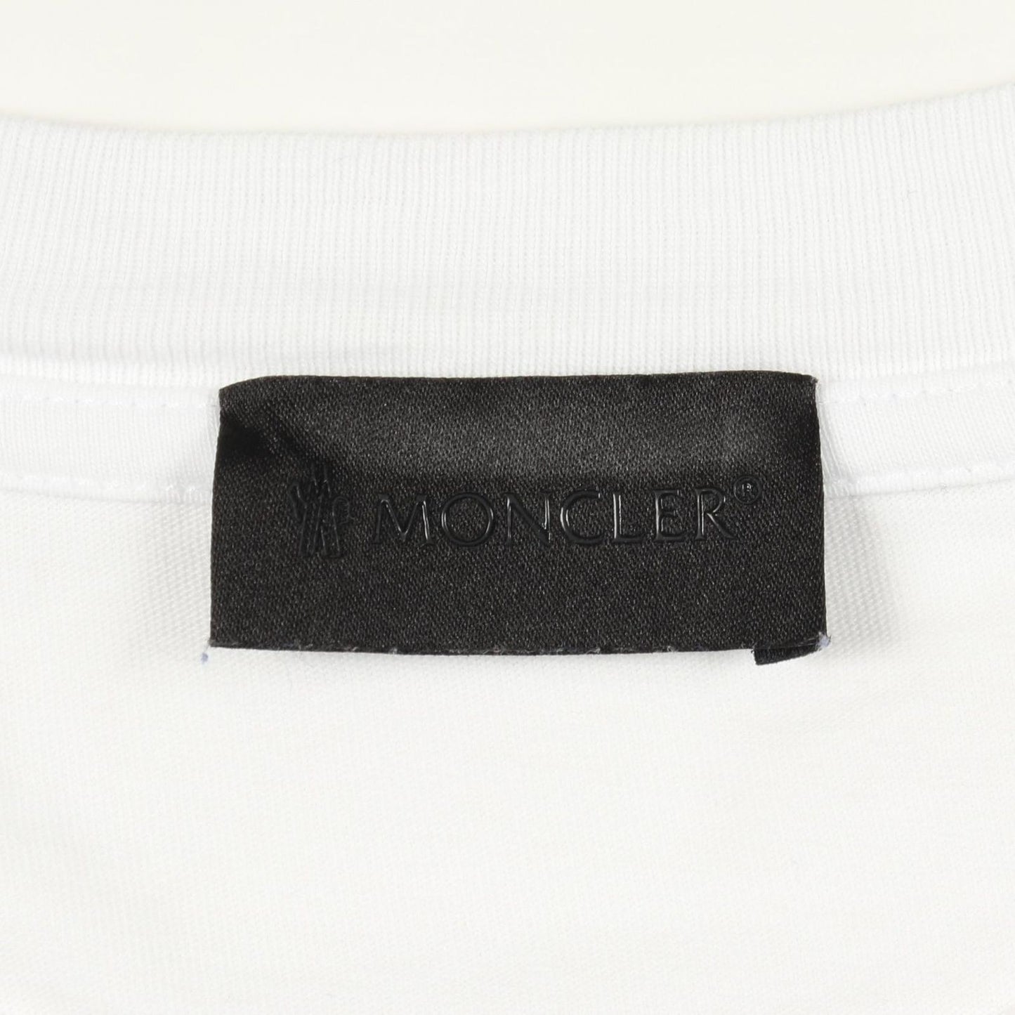 Moncler Short Sleeve T-Shirt Logo Crew Neck Cotton — view 3