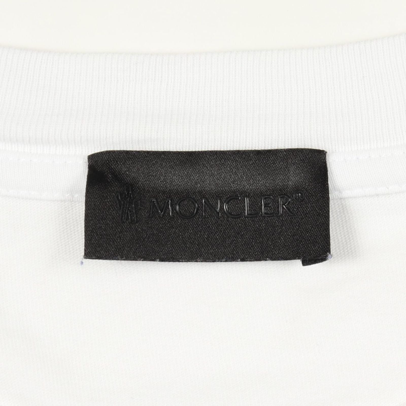 Moncler Short Sleeve T-Shirt Logo Crew Neck Cotton — view 3