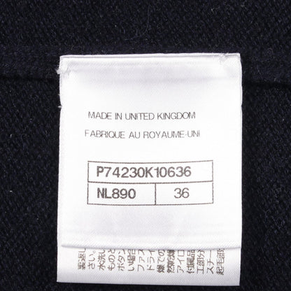 Chanel Cardigan CC Logo Button Neck Cashmere — view 5