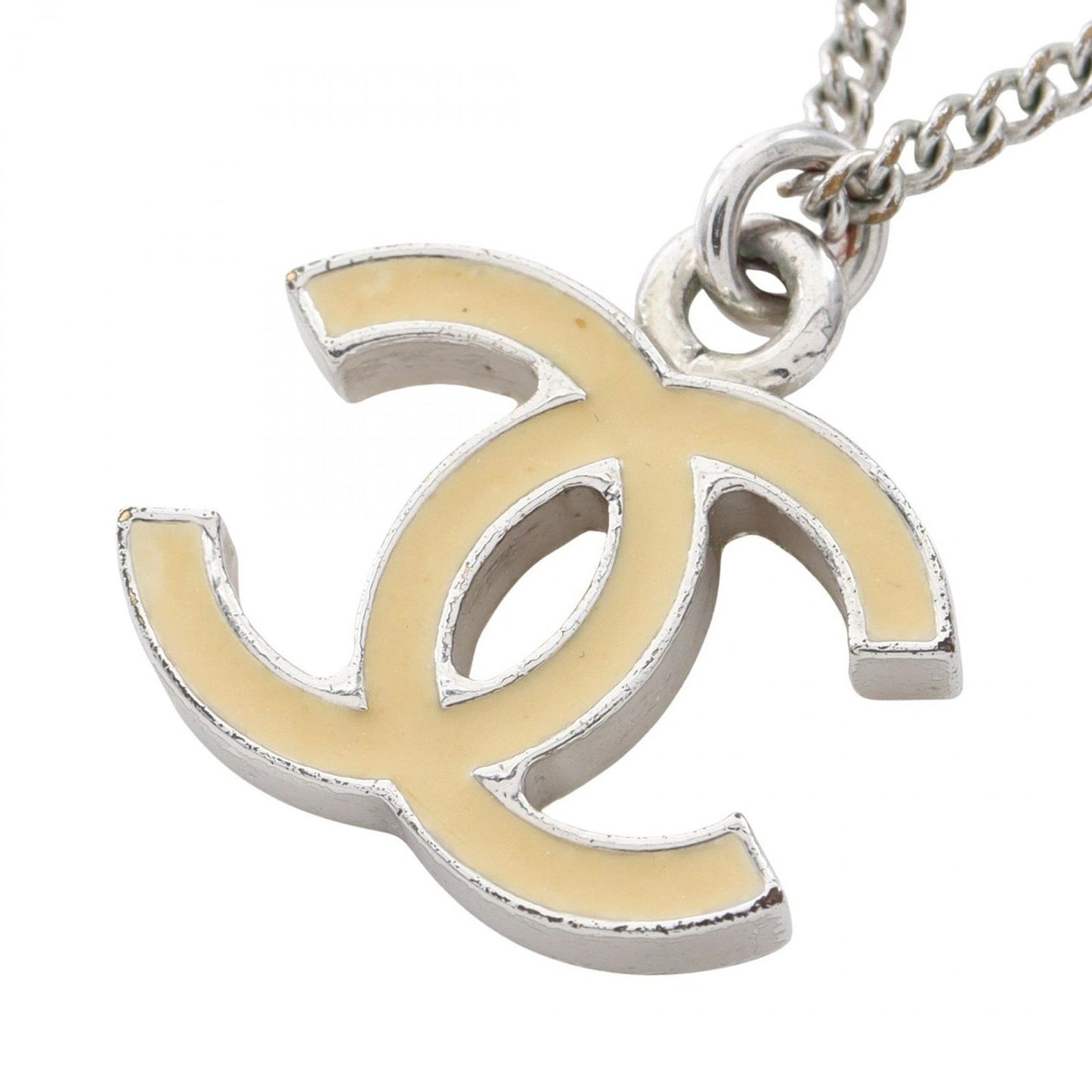 Chanel Necklace CC Logo Stainless Steel