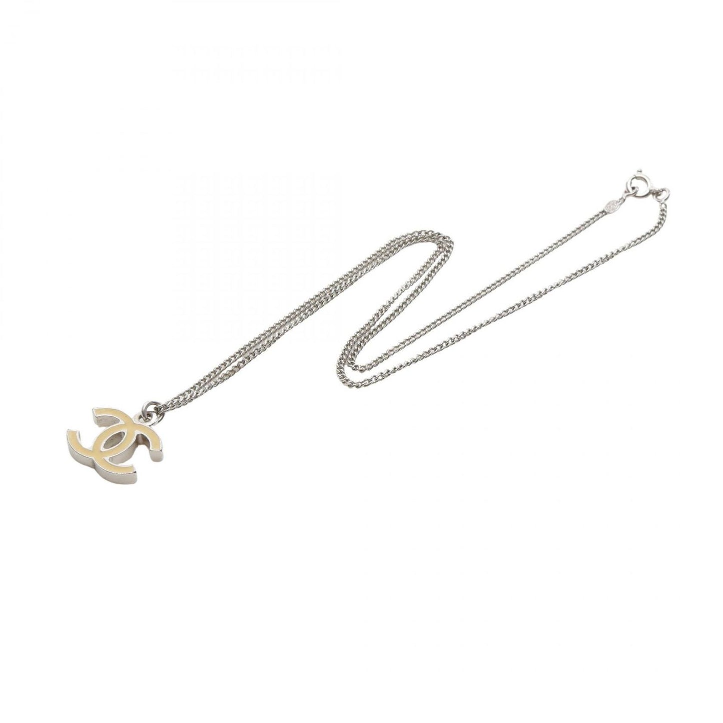 Chanel Necklace CC Logo Stainless Steel — view 2