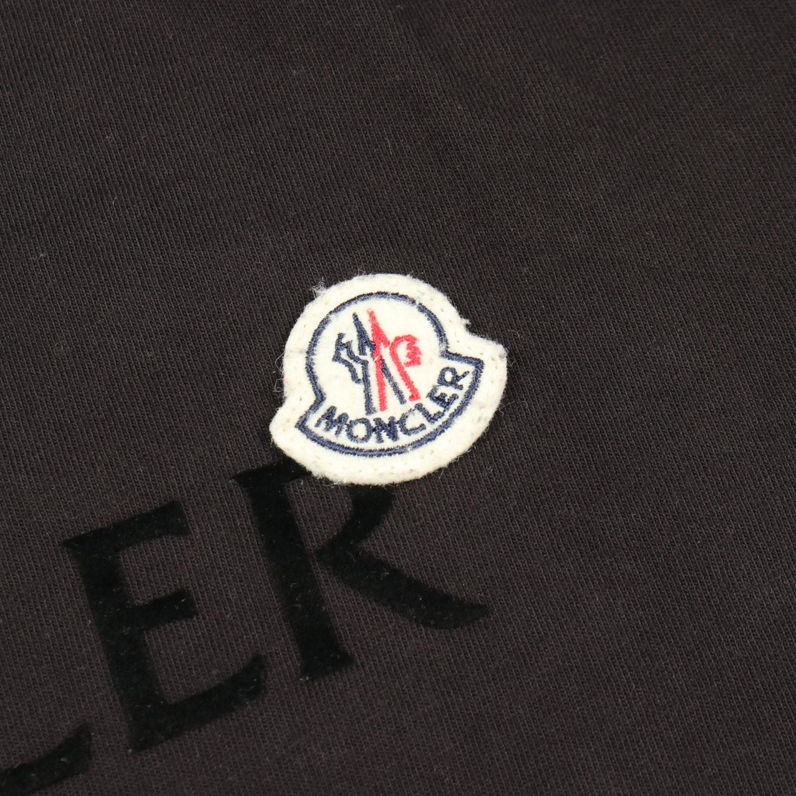 Moncler Short Sleeve T-Shirt Logo Crew Neck Cotton — view 7