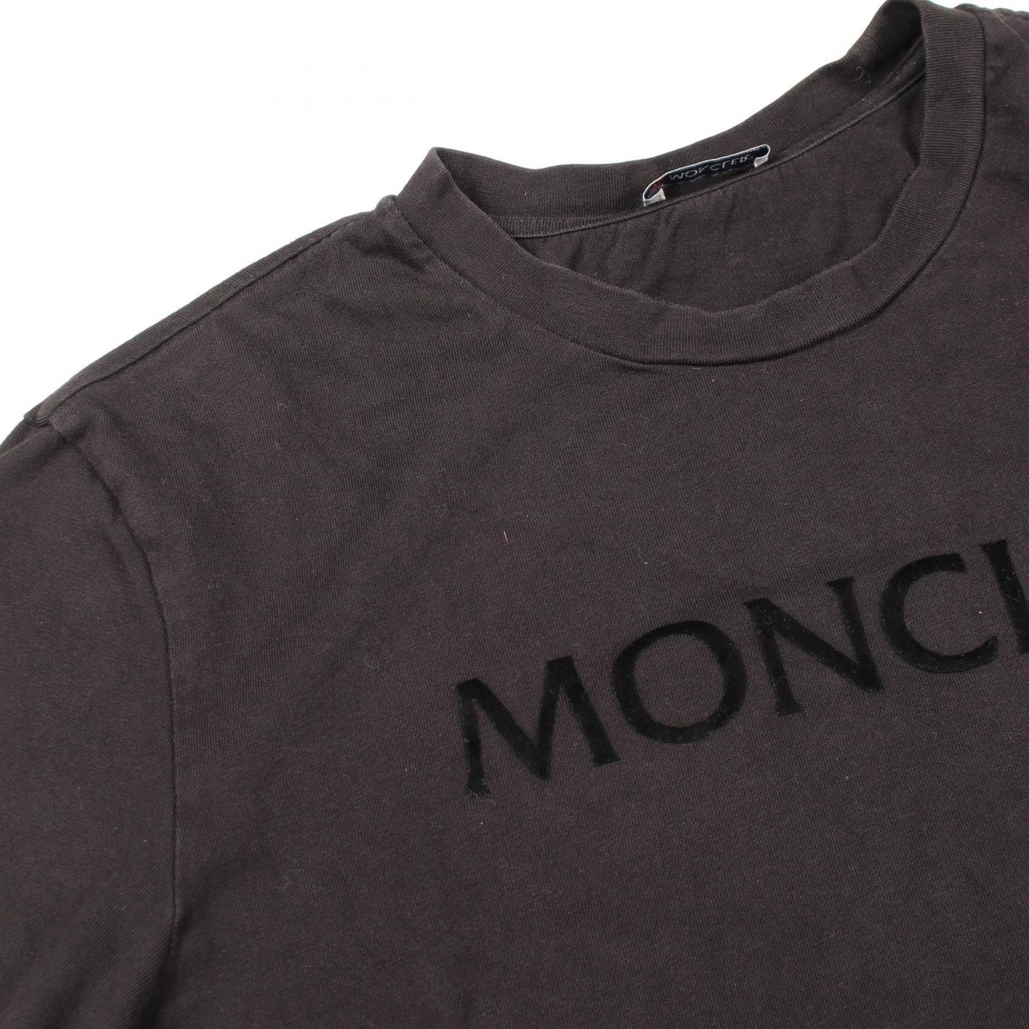 Moncler Short Sleeve T-Shirt Logo Crew Neck Cotton — view 9