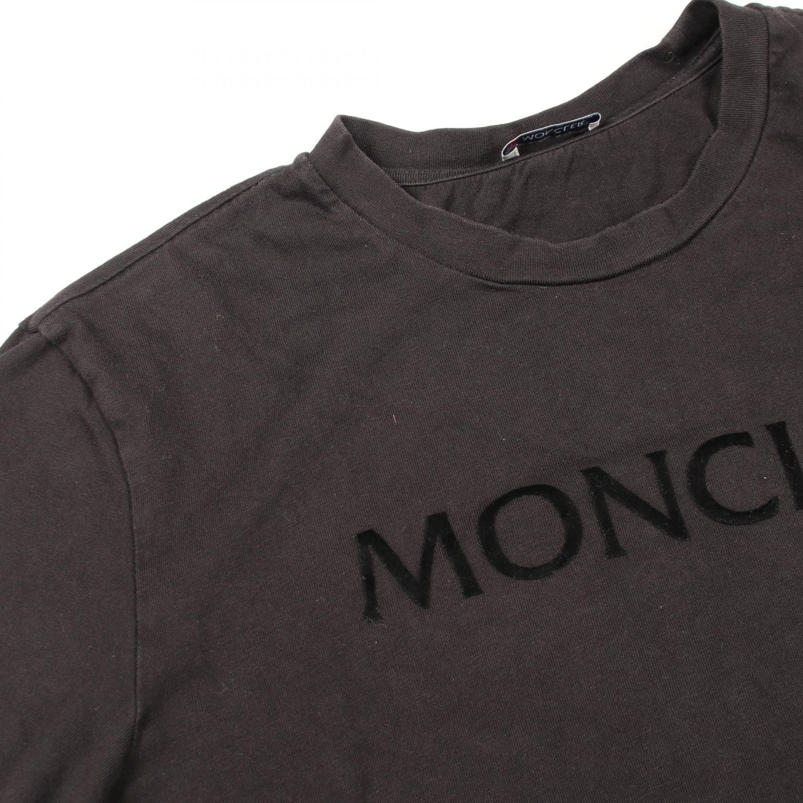 Moncler Short Sleeve T-Shirt Logo Crew Neck Cotton — view 9