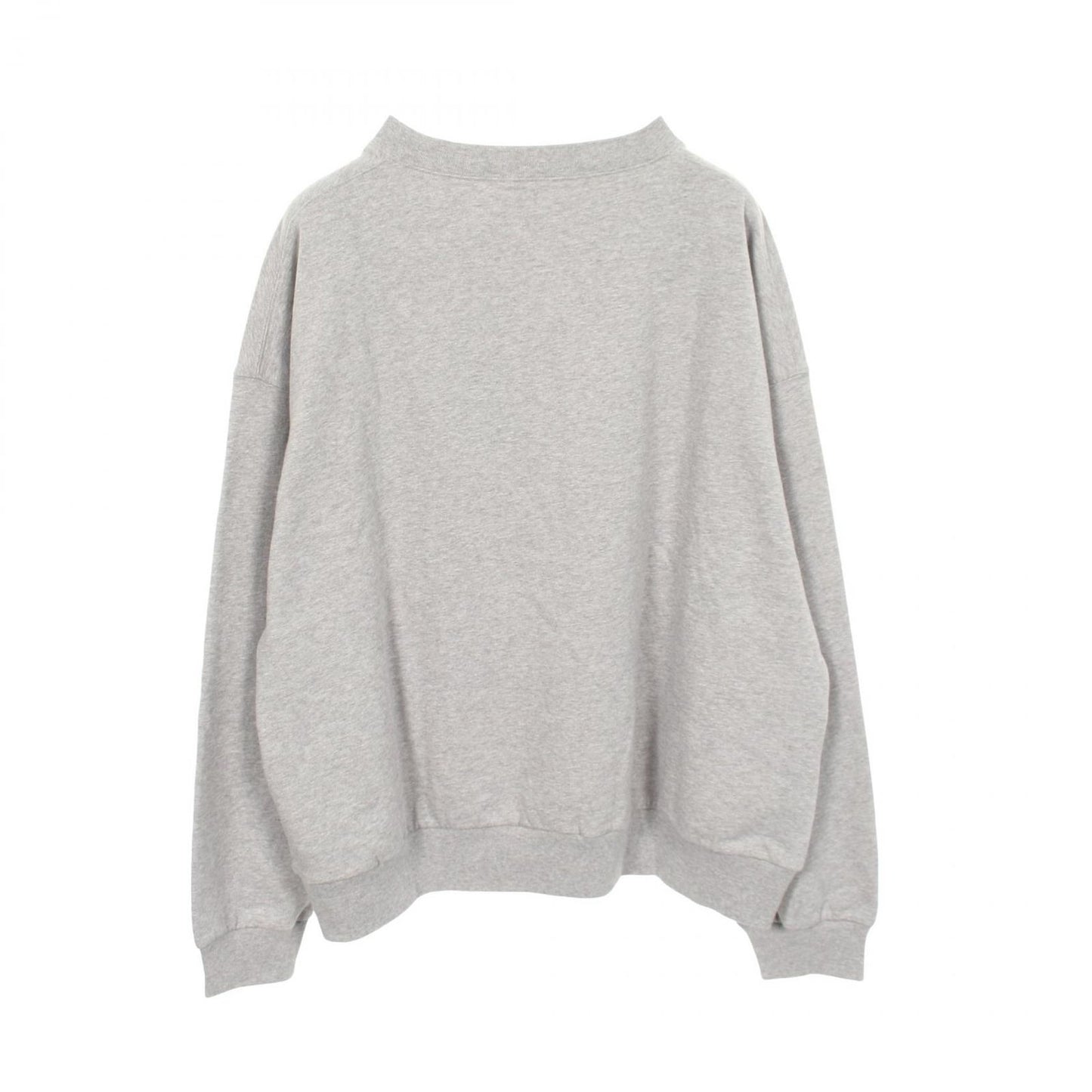 Balenciaga Sweatshirt Logo Embroidery Gray Cotton — view 2