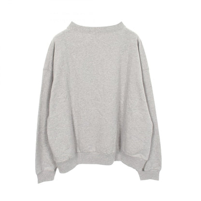 Balenciaga Sweatshirt Logo Embroidery Gray Cotton — view 2