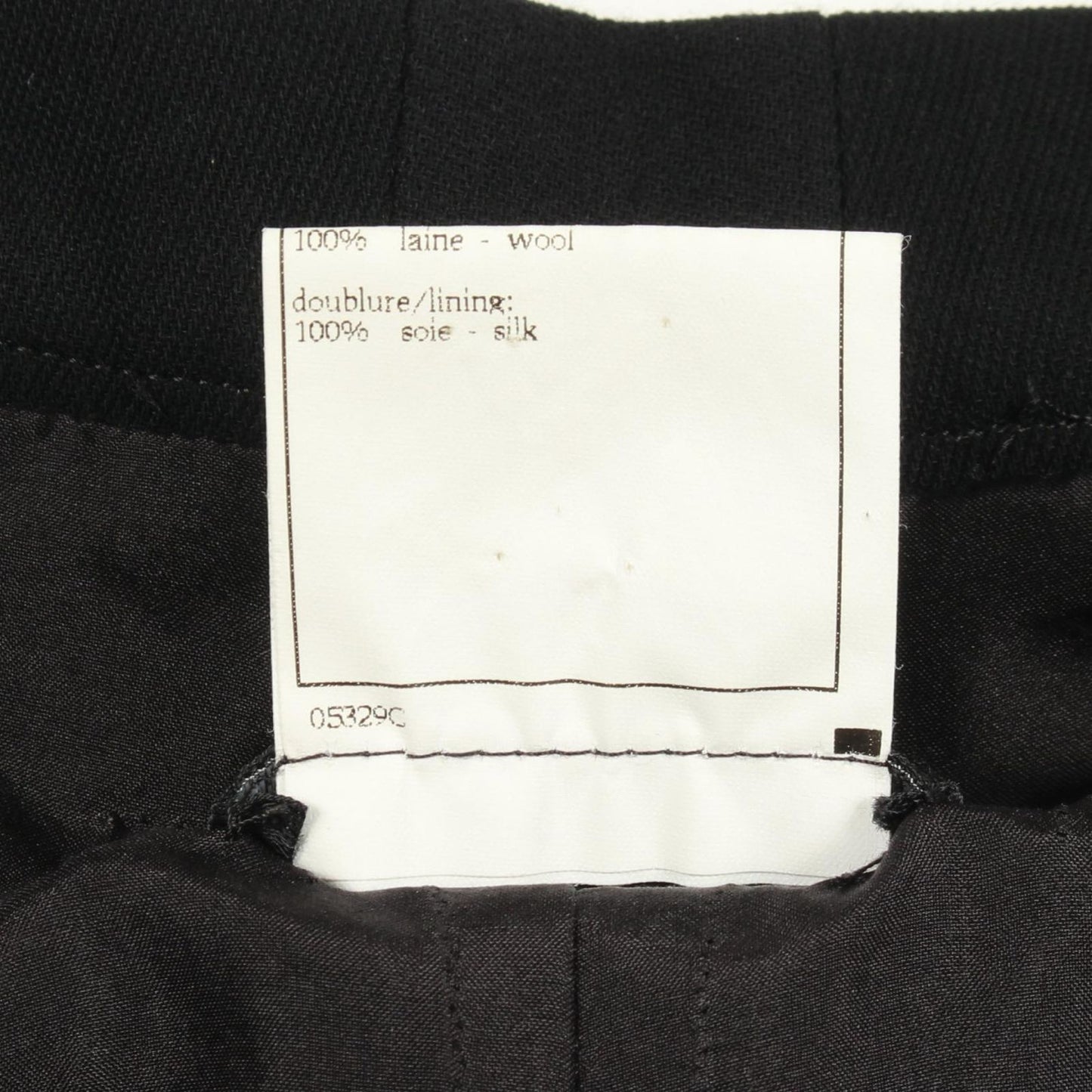 Chanel Pants CC Logo Button Tapered Wool — view 4