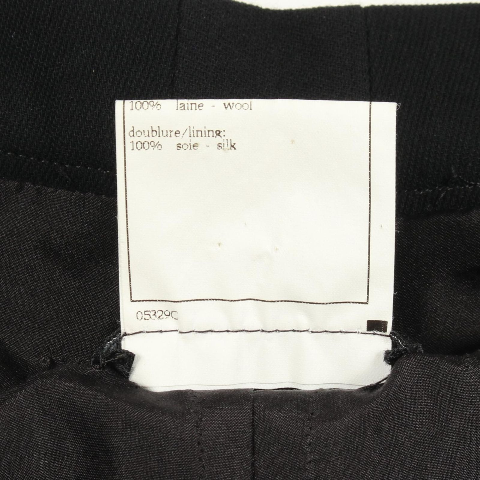Chanel Pants CC Logo Button Tapered Wool — view 4
