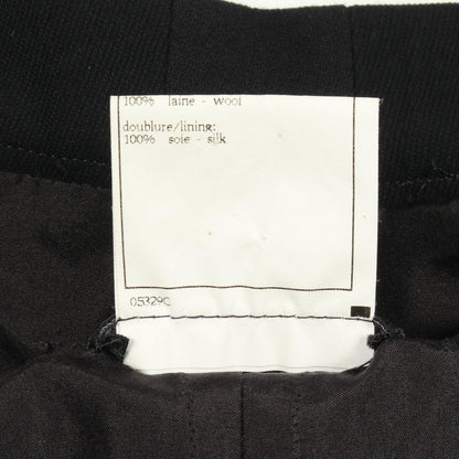 Chanel Pants CC Logo Button Tapered Wool — view 4