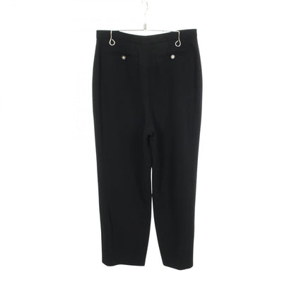 Chanel Pants CC Logo Button Tapered Wool — view 2