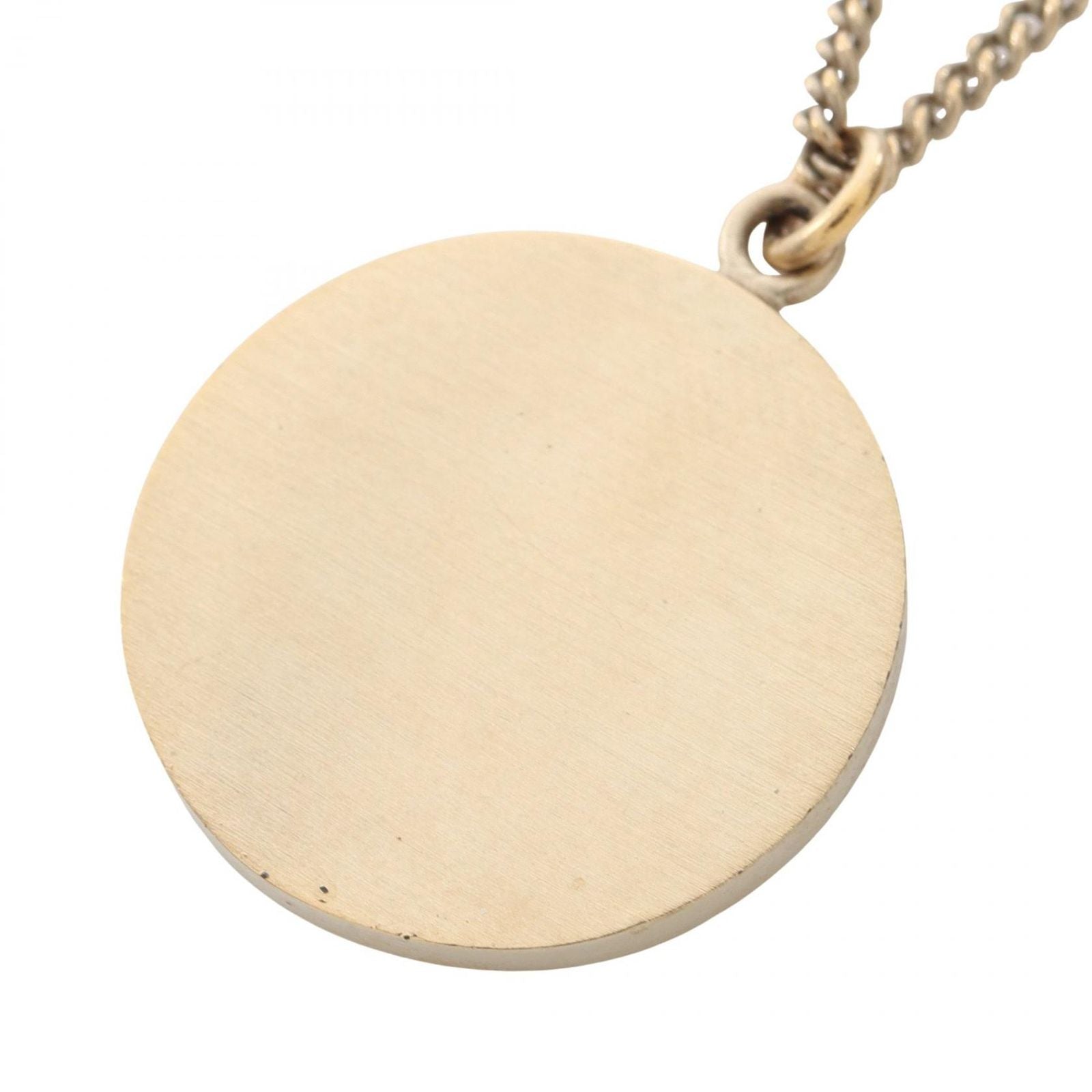 Chanel Necklace Camellia CC Logo Circle Pink — view 2