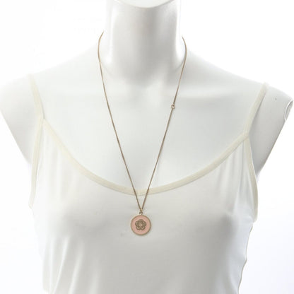 Chanel Necklace Camellia CC Logo Circle Pink — view 6