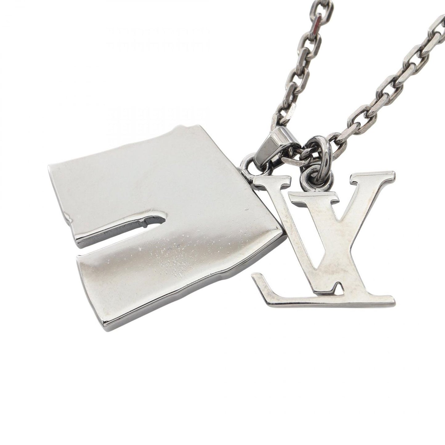 Louis Vuitton Necklace Collier Arc LV Initial City Stainless Steel — view 2