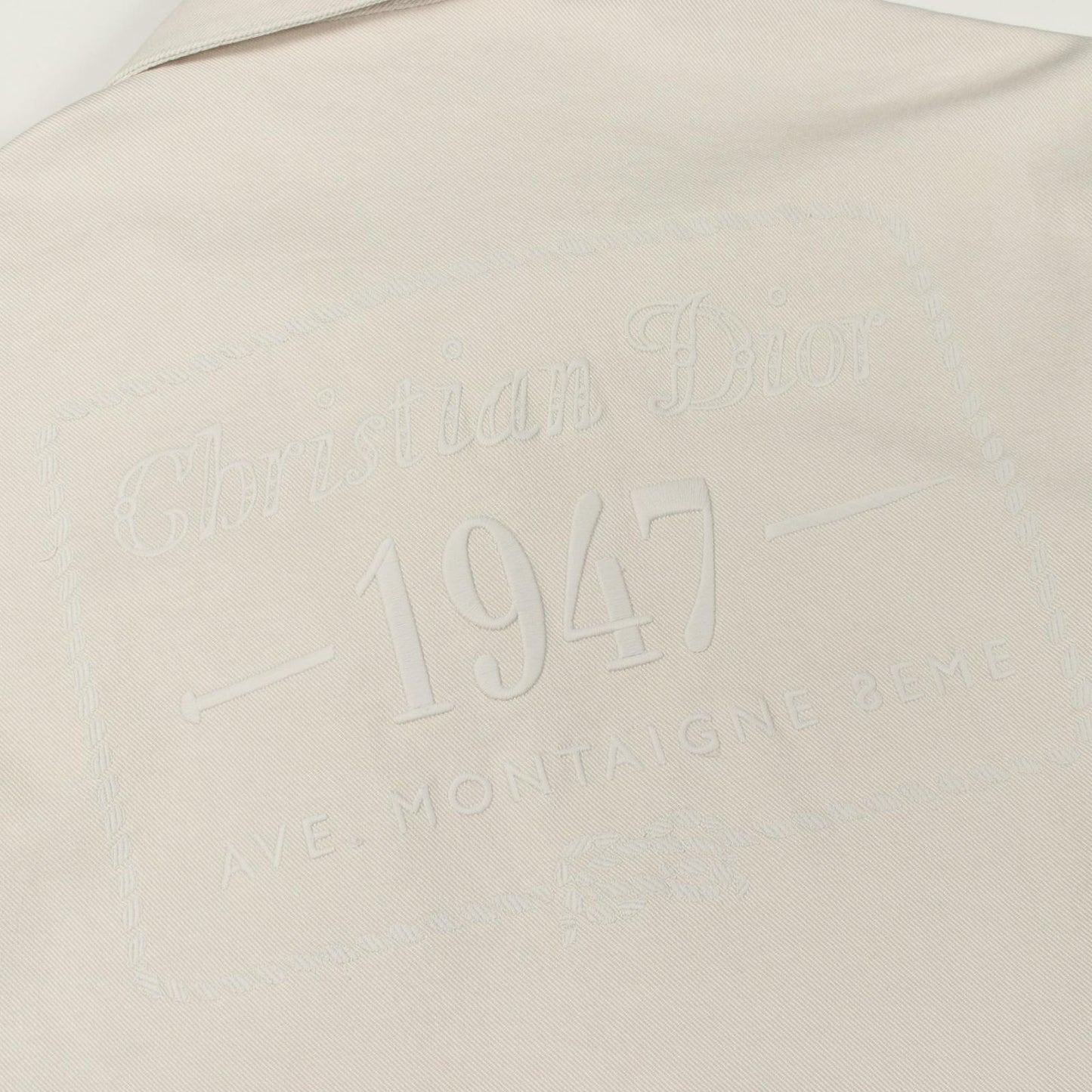Dior Denim Jacket Back Logo Embroidery — view 9