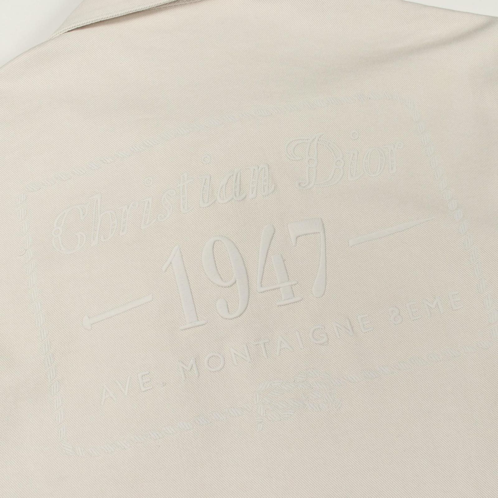 Dior Denim Jacket Back Logo Embroidery — view 9