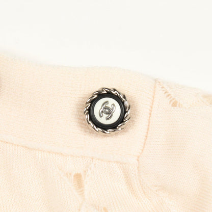 Chanel Knit CC Logo Button High Neck Wool Sweater — view 5