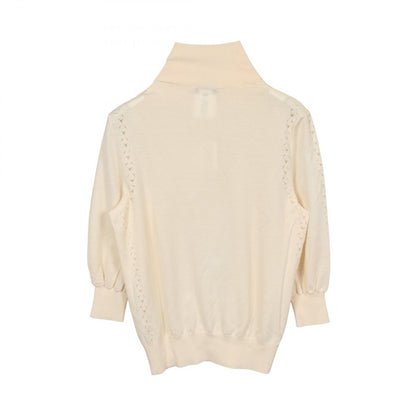Chanel Knit CC Logo Button High Neck Wool Sweater — view 2