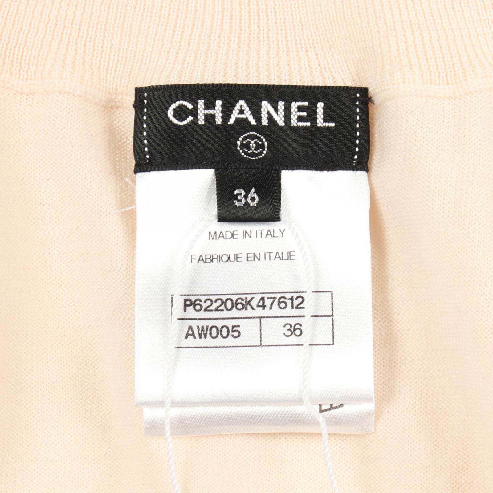 Chanel Knit CC Logo Button High Neck Wool Sweater — view 3