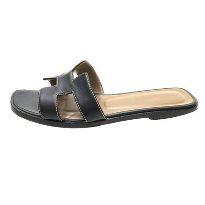 Hermes Sandals Black — view 2