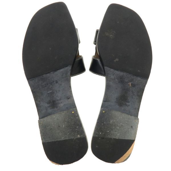 Hermes Sandals Black — view 9