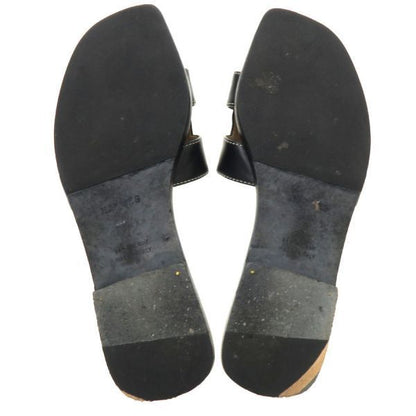 Hermes Sandals Black — view 9
