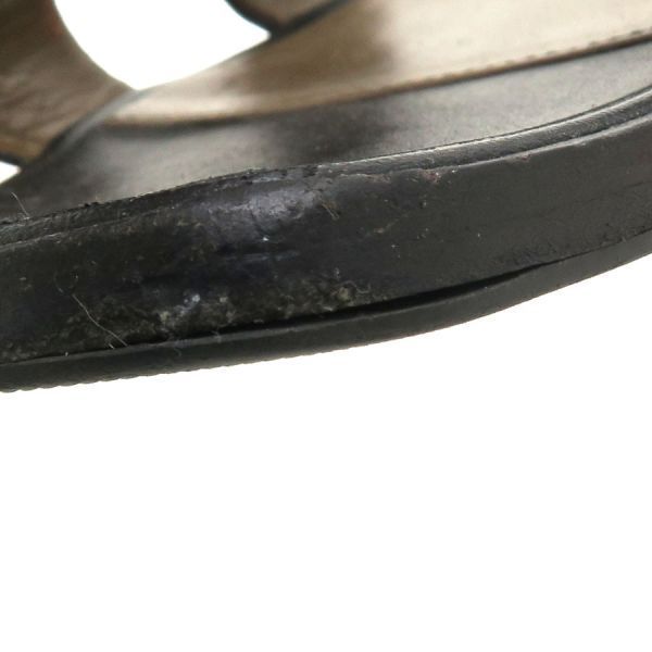 Hermes Sandals Black — view 6