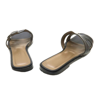 Hermes Sandals Black — view 3