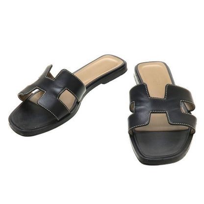 Hermes Sandals Black