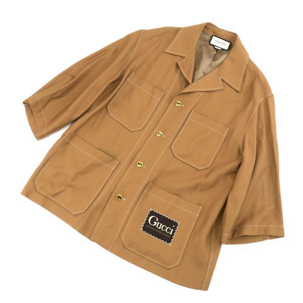 Gucci Shirt Jacket Brown — view 7