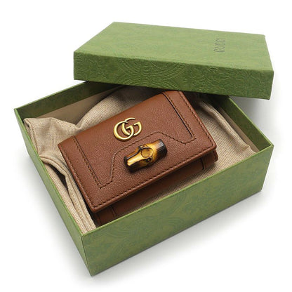 Gucci Diana Bamboo 6 Key Case Brown Key Holder — view 9