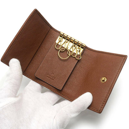 Gucci Diana Bamboo 6 Key Case Brown Key Holder — view 6