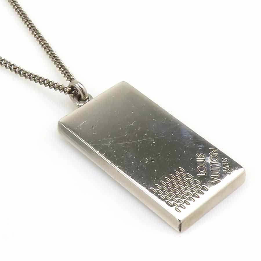 Louis Vuitton Necklace Collier Plaque Damier