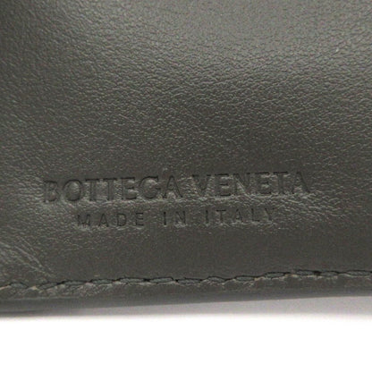 Bottega Veneta Bifold Wallet Maxi Intrecciato Dark Gray Leather — view 5
