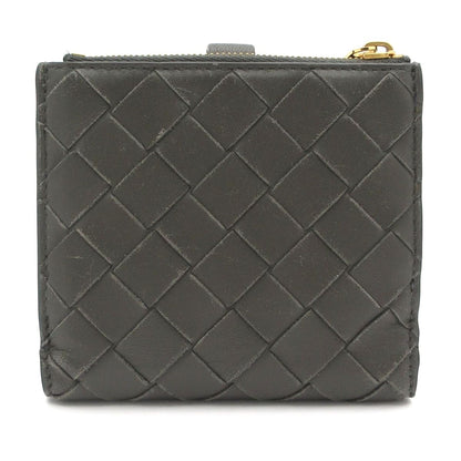Bottega Veneta Bifold Wallet Maxi Intrecciato Dark Gray Leather — view 2