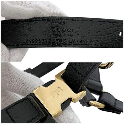 Gucci Pet Harness Black Interlocking Pet Accessory — view 9
