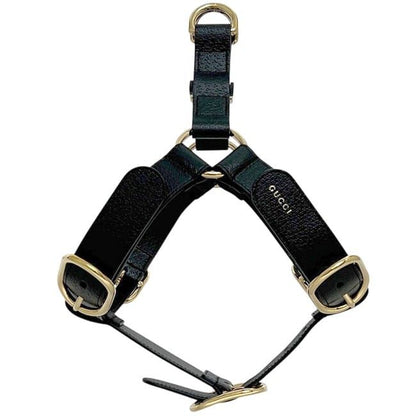 Gucci Pet Harness Black Interlocking Pet Accessory — view 2