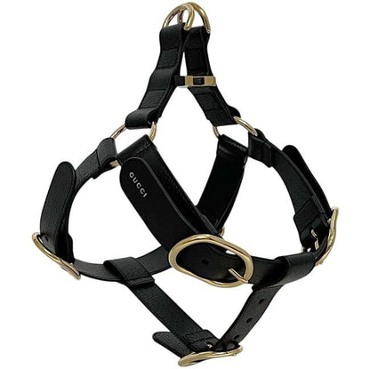 Gucci Pet Harness Black Interlocking Pet Accessory — view 5