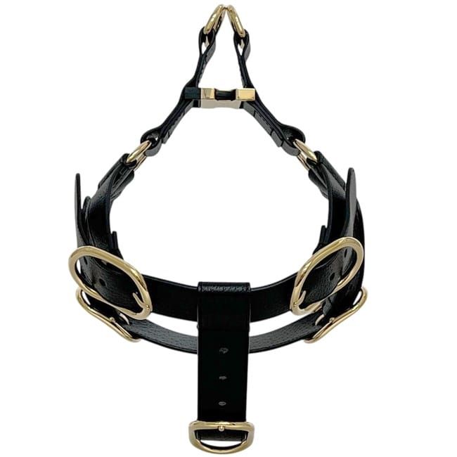 Gucci Pet Harness Black Interlocking Pet Accessory — view 3