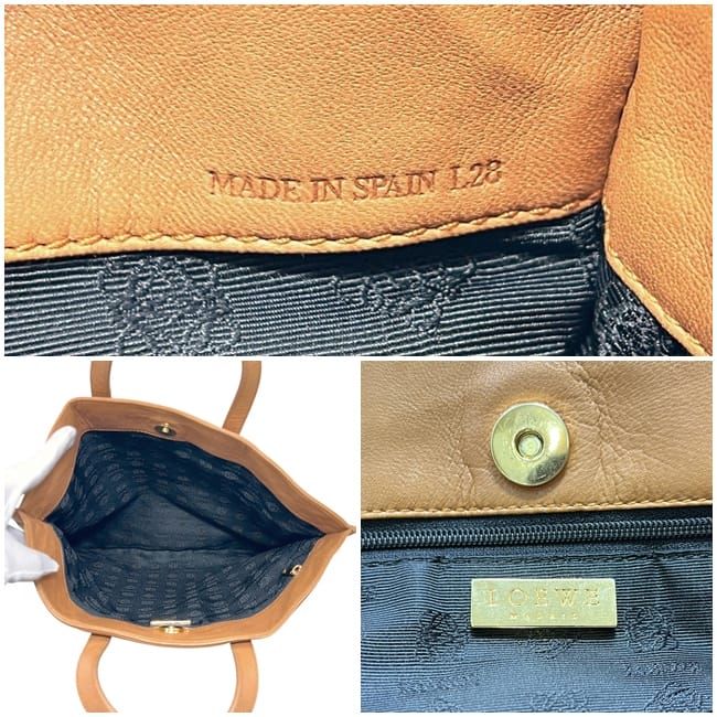 Loewe Tote Brown Square Nappa Leather — view 3